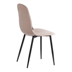 Стул BREEZE (mod. JSC-58) Велюр/металл , 44 х 53 х 86 см, coffee (кофейный) HLR 9 / черный