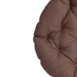 Кресло CLOUDE HOME рогожка/металл, 97х98х90-96см, коричневый, 3М7-147