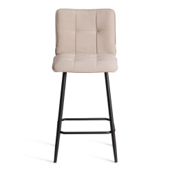 Полубарный стул Bari/Бари велюр, бежевый, 7, 42х55х99 см