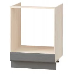 Напольный шкаф под встраиваемую технику с ящиком Графит 74.57 Сосна Астрид/Ваниль/Графит