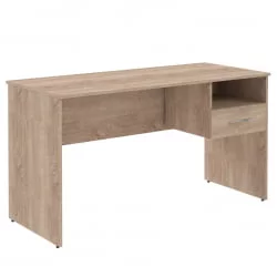 Стол письменный (S-1400) с правой подвесной тумбой Дуб Сонома Светлый