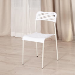 Стул со спинкой ADDE (mod. C-049) металл/пластик, 39 х 49 х 78 см, White(белый) разборный