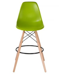 Стул барный DOBRIN DSW BAR (ножки светлый бук, цвет сиденья салатовый (G-08)) 2 шт
