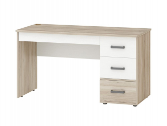 Стол компьютерный Эверест 500.14 Дуб Кронберг/Белый шпон