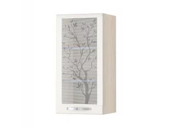 Шкаф-витрина кухонный (лев/прав) Графит 74.04.1