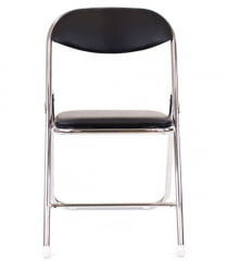 Складной стул Everprof Joker Chrome Экокожа Черный