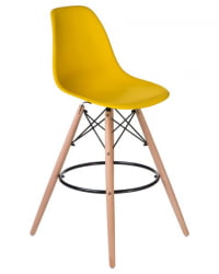 Стул барный DOBRIN DSW BAR (ножки светлый бук, цвет сиденья желтый (Y-01)) 2 шт