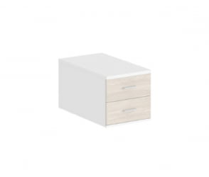 Подвесная тумба с 2 ящиками Sigma SG.537.WH.OL Белый Дуб светлый