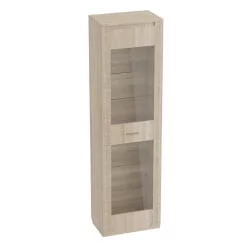 Шкаф для гостиной со стеклянными дверьми Элана (В) Дуб сонома