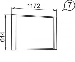 Зеркало настенное Виктория 7