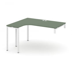 Стол-надставка на опорную тумбу (левый) CONCEPT CN.OSAN-004(L) Дуб Мали Белый