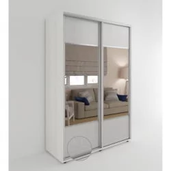 Шкаф-купе 2-х дверный Акцент-Дуэт КЛ 1200х600 Выбеленное дерево