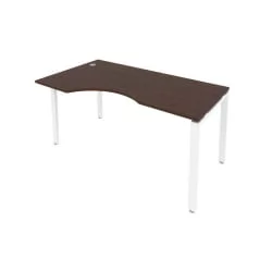 Стол письменный METAL SYSTEM Б.СА-1 Л Венге/Белый