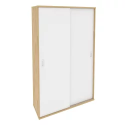 Шкаф-купе для одежды ONIX O.SHK-1.3 Тиквуд Светлый/Белый