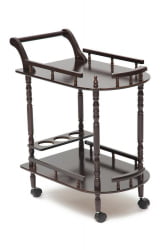 Журнальный столик на колесиках 3512 60х40х78см, Орех (Walnut)