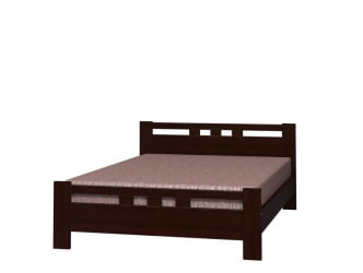 Кровать из массива Вероника 2 200х90 Орех темный