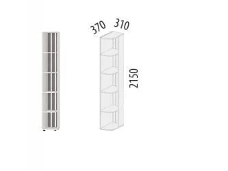 Стеллаж торцевой (лев/прав) Денвер 400.15