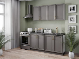 Тумба кухонная 300 Джелатто ЛД 241.010.000.085 Белый Оникс серый