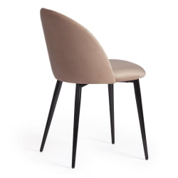 Стул MONRO (mod. 710) ткань/металл, 56х51х80 см, высота до сиденья 47 см, бежевый barkhat 5/черный