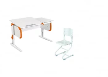 Стол-трансформер Parta 1/75-40 + Stul Белый Оранжевый