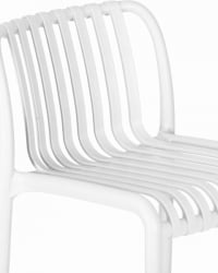 Стул полубарный ДОБРИН CХЛОЕ (белый) 4 шт / DOBRIN CHLOE