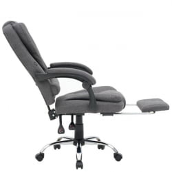 Кресло офисное с функцией вибромассажа CРОМЕКС (КРОМЕКС) Чилл МС-005 ткань серое / CROMEX Chill MS-005