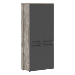 Шкаф с глухими средними и малыми дверьми MORRIS TREND MHC 85.3 Сосна Нордик Антрацит
