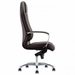 Кресло руководителя BRABIX PREMIUM Aurus EX-705, мультиблок, алюминий, экокожа, коричневое,