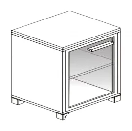 Шкаф для документов Л.Ш-1С левый Орех