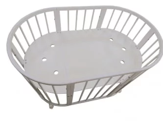 Детская кровать-манеж Merry Happy Mini матовая Белая (3 в 1)