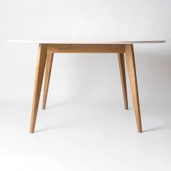 Стол обеденный Орион Плус 100кс100 Морилка Орех Морилка Дуб натуральный / Plus 100x100