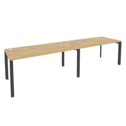 Рабочая станция на П-образном м/к ONIX O.MP-RS-2.4.8 Тиувуд Светлый/Антрацит