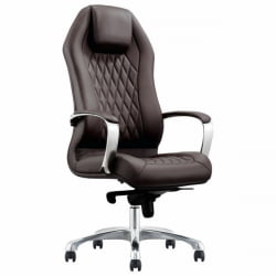 Кресло руководителя BRABIX PREMIUM Aurus EX-705, мультиблок, алюминий, экокожа, коричневое,