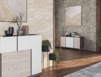 Кабинет руководителя Сирио № 1 Вольфрам Дуб Тоскана Белый / Sirio