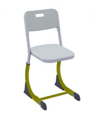Стул ученический СМАРТЙ регулируемый по высоте (рост 5-7) Оливковый/Серый / SMARTY