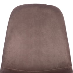 Стул BREEZE (mod. 4724) металл/вельвет, 44х48х87см, серо-бежевый/натуральное дерево