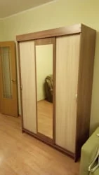 Шкаф в прихожую Басса ШКК 551 (ясень шимо темный/светлый)