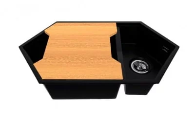 Разделочная доска Kit Kraken CREEK-1 массив бука дерево 450*423*25 78170