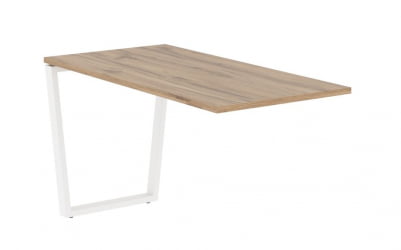 Брифинг-приставка ЕДИС ЕВБ 1367 Дуб Денвер светлый Белый / EDIS EVB