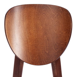 Стул DIAMANTE жесткое сидение бук, 42 х 42 х 85 см, коричневый / белый