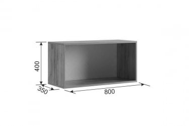 Антресоль двухдверная Бери MPR-025 Дуб крафт золотой/белое дерево