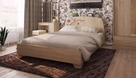 Кровать Виктория-1 1600 Дуб Сонома
