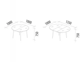 Стол обеденный раскладной Орфей 41 Кена