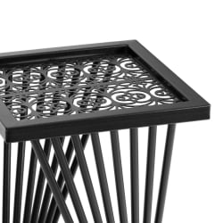 Журнальный стол Osteria/Остерия металл, черный, 25,5х25,5х59 см