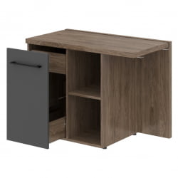 Тумба приставная МCРТ 1055Л Антрацит/Кария Пальмира / MCRT 1055L