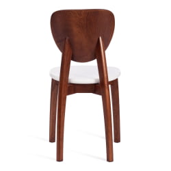 Стул DIAMANTE жесткое сидение бук, 42 х 42 х 85 см, коричневый / белый