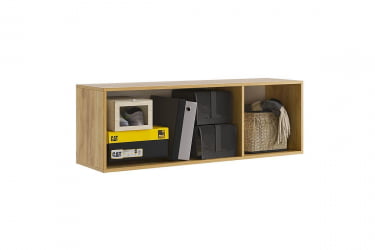 Антресоль трехдверная Бери MPR-026 Дуб крафт золотой/белое дерево