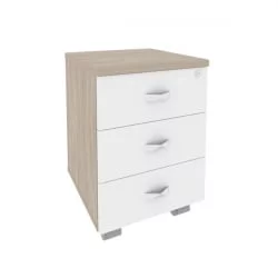 Тумба мобильная ONIX O.TM-3 Дуб Аттик/Белый