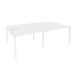 Рабочая станция на П-образном м/к ОНИКС О.МП-Д.РС-4.2.7 Белый Бриллиант / ONIX O.MP-D.RS-4.2.7