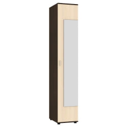 Шкаф распашный Алиса (H1_M) 2230х400х540 ручка скоба 96мм (Венге-ДМ)